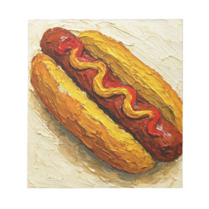 Bloc-note Peinture à l'huile Hot Dog (#1)