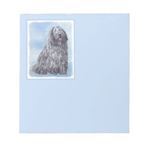 Bloc-note Peinture Bergamasco Sheepdog - Chien original mign