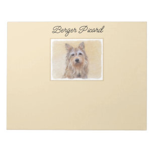 Bloc-note Peinture Berger Picard - Joli art original chien