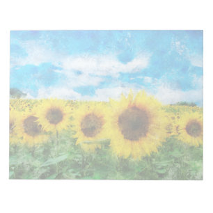 Bloc-note Peinture de tournesols