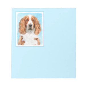 Bloc-note Peinture d'espagnol Welsh Springer - Art original 