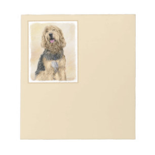 Bloc-note Peinture d'Otterhound - Joli art original de chien