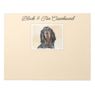 Bloc-note Peinture en noir et blanc - Art original Chien