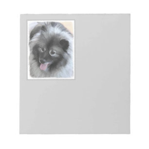 Bloc-note Peinture Keeshond Bailey - Cute Original Chien Art