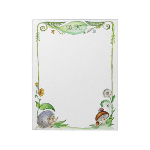 Bloc-note Peinture mignonne d'aquarelle de champignon de