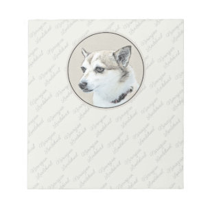 Bloc-note Peinture norvégienne Lundehund - Art original chie