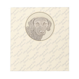 Bloc-note Peinture originale de chien par Retriever de Chesa