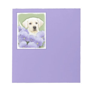 Bloc-note Peinture originale de chiot Labrador Retriever Art