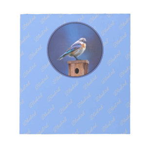 Bloc-note Peinture pour oiseaux bleus (femelle) - Art origin