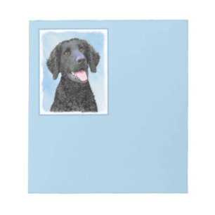 Bloc-note Peinture Retriever recouverte de boue - Art Chien