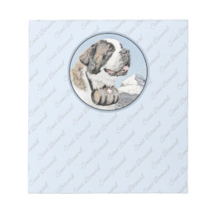 Bloc-note Peinture Saint Bernard - Cute Original Chien Art
