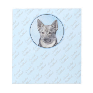 Bloc-note Peinture Suédoise Vallhund - Cute Original Chien A