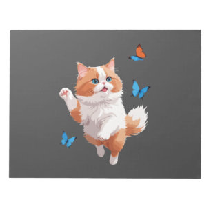Bloc-note Peinture vectorielle chat adorable amusant jouer p