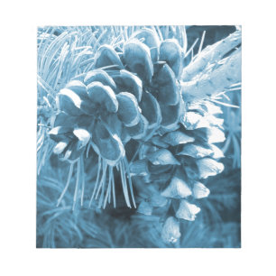 Bloc-note Pénecone bleu glacé primitif