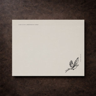 Bloc-note Pensées d'Introverti - Décor Académique Sombre Vin