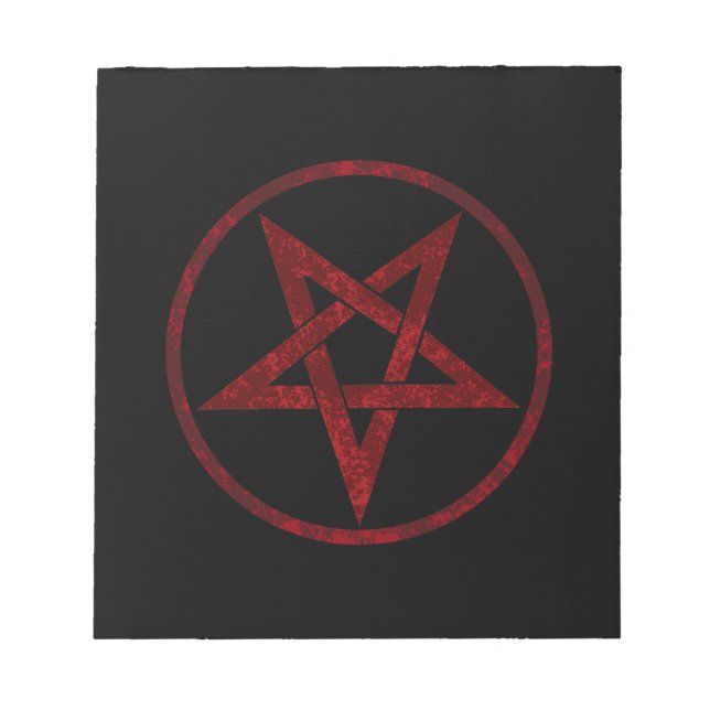 Bloc-note Pentagram Red Devil (Devant)