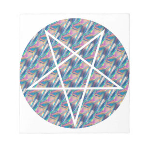 Bloc-note pentagramme hologramme