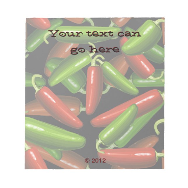 Bloc-note Peppers chili (Devant)