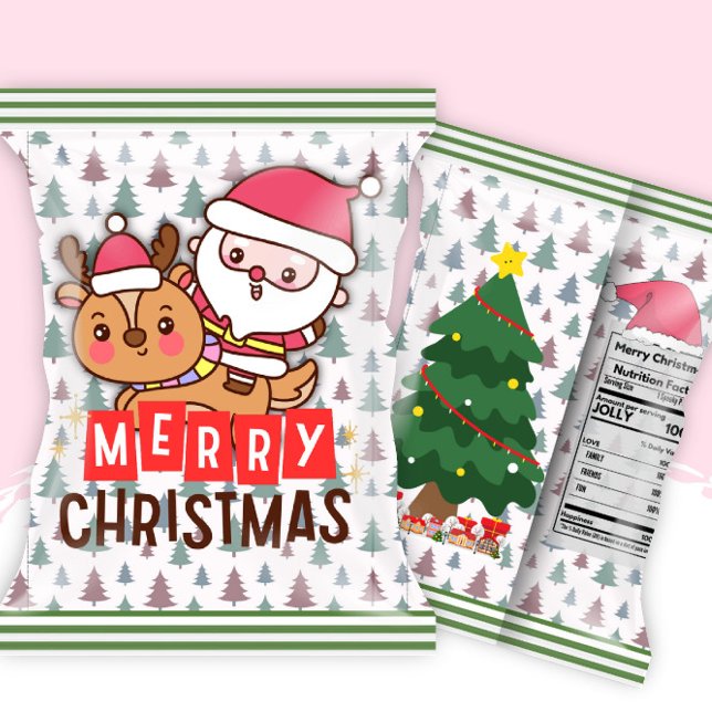 Bloc-note Père Noël Noël Fête chip Sac à chips Faveurs (Créateur téléchargé)