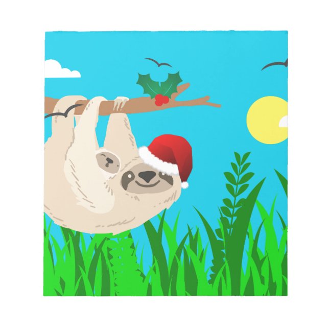 Bloc-note père Noël sloth (Devant)