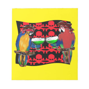 Bloc-note Perroquets de pirates