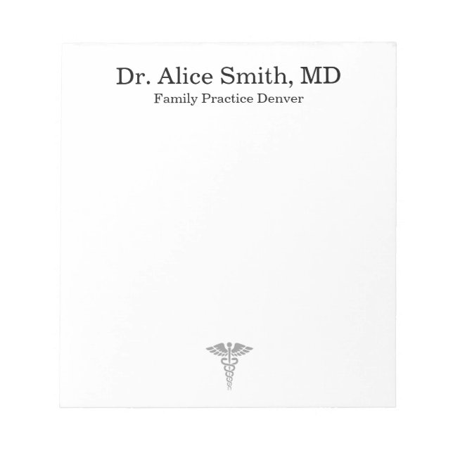 Bloc-note Personalized Doctor Notepad (Devant)