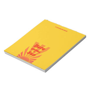 Bloc-note Personalized Yellow Motivational Notepad