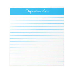 Bloc-note Personnalisé avec un ciel bleu simple