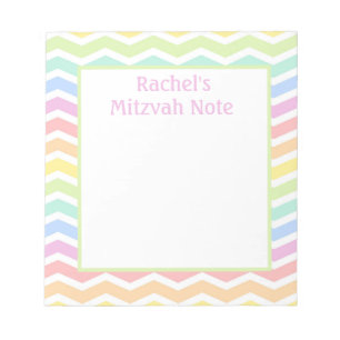 Bloc-note Personnalisé Rainbow Girl's Mitzvah Notes Bloc-not