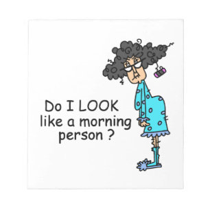 Bloc-note Personne Du Matin