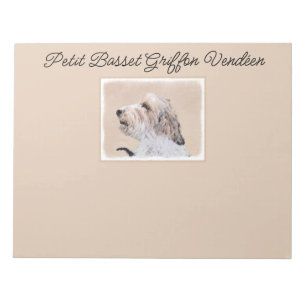 Bloc-note Petit Basset Griffon Vendéen Peinture - Chien Art 