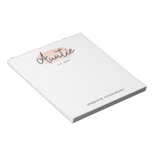 Bloc-note Petite minuscule Bébé rose Brush Stroke Nouvelle t