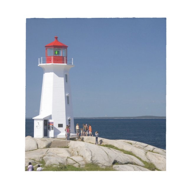 Bloc-note Phare à Peggy's Cove, Nouvelle-Écosse, Canada. (Devant)