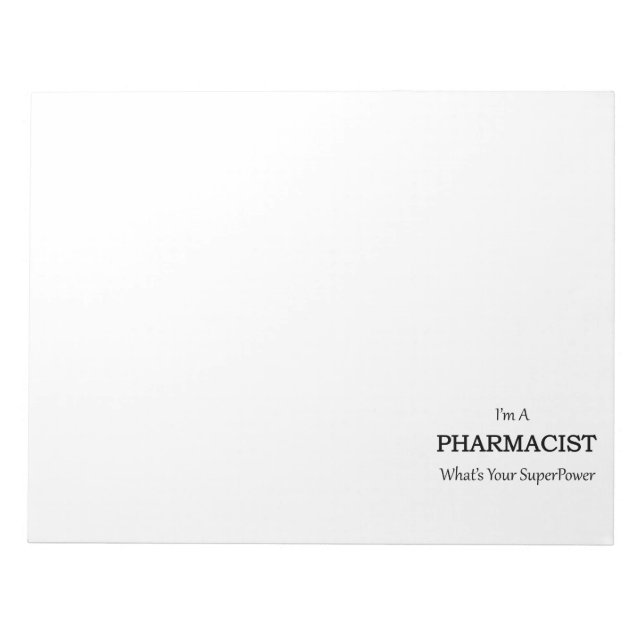 BLOC-NOTE PHARMACISTE (Devant)
