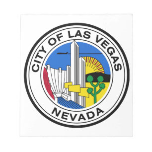 Bloc-note Phoque de la ville de Las Vegas (Nevada)