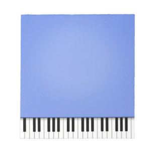 Bloc-note Piano Keyboard Fun Blue 5.5x6 Music
