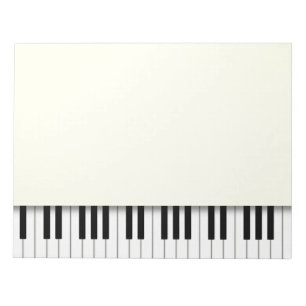 Bloc-note Piano Keyboard Fun Ivory 8.5x11 Musique