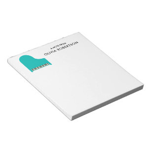 Bloc-note Piano Teacher Papier Pad pour l'écriture Notes de