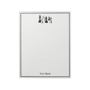 Bloc-note Pièces d'échecs Art Vintage #2