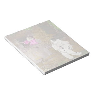 Bloc-note Pierrot and Columbine