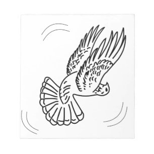 Bloc-note Pigeon de rouleau dans l'action