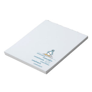 Bloc-note Pingouin Pêche pour compléments Métaphore