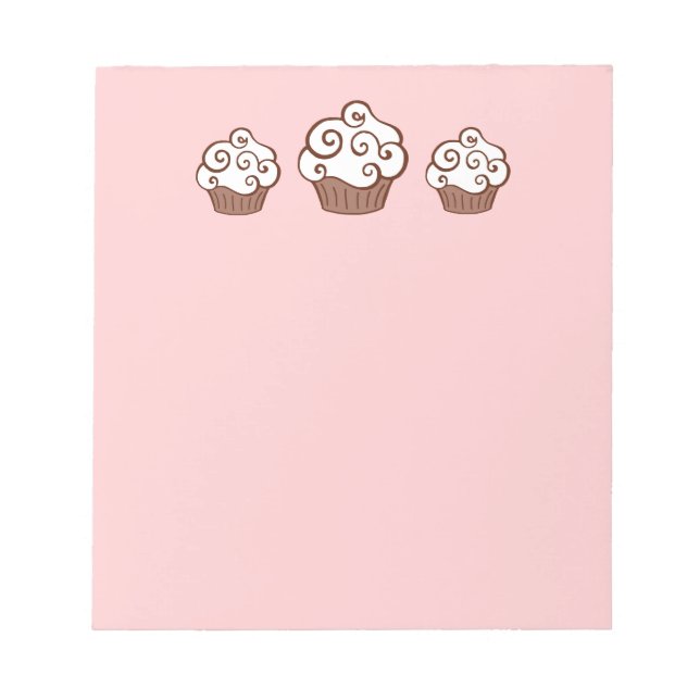 Bloc-note Pink Cupcake Kitchen Notepad Notes Cadeau (Devant)
