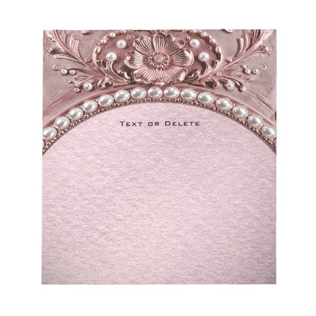Bloc-note Pink Flower Notepad (Devant)
