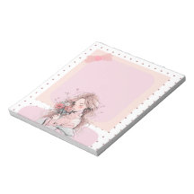 Pink Simple mignon Anime Boho Notepad