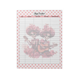 Bloc-note Pink Sugar Sketch Steps Tracker