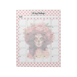 Bloc-note Pink Sugar Skull Tracker