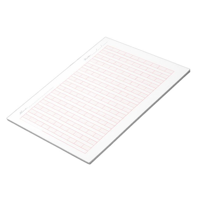 Bloc-note Pinyin Practice Paper for Kids – Chinese Writing (Incliné)