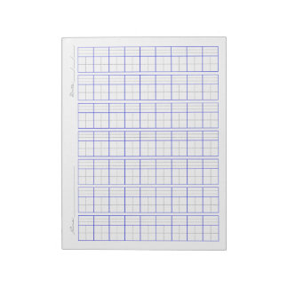 Bloc-note Pinyin Tianzi Grid Paper, Chinese Writing Practice