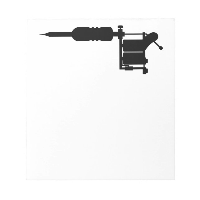Bloc-note pistolet de tatouage (Devant)